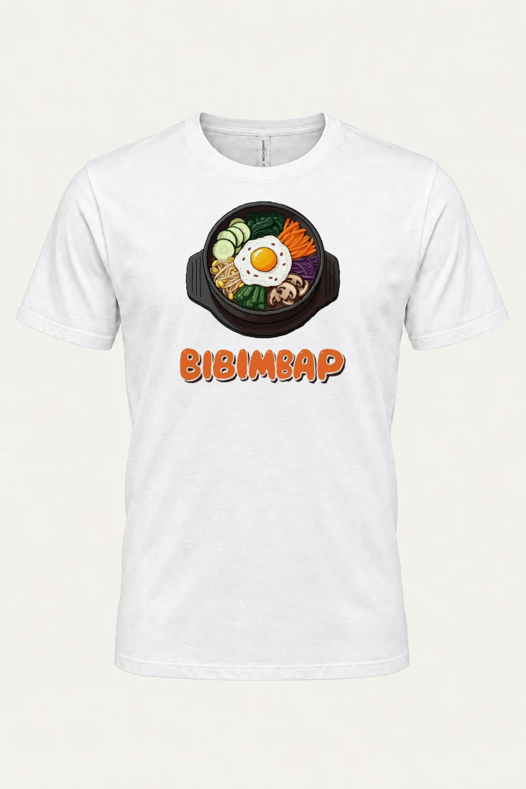"Bibimbap Bowl" Heavyweight Unisex Crewneck T-shirt | Gildan 5000
