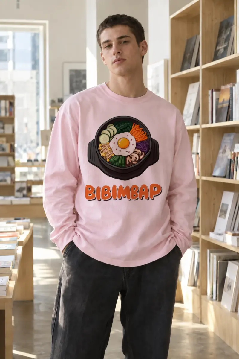 “Bibimbap Bowl” Unisex Longsleeve T-shirt | Gildan 2400