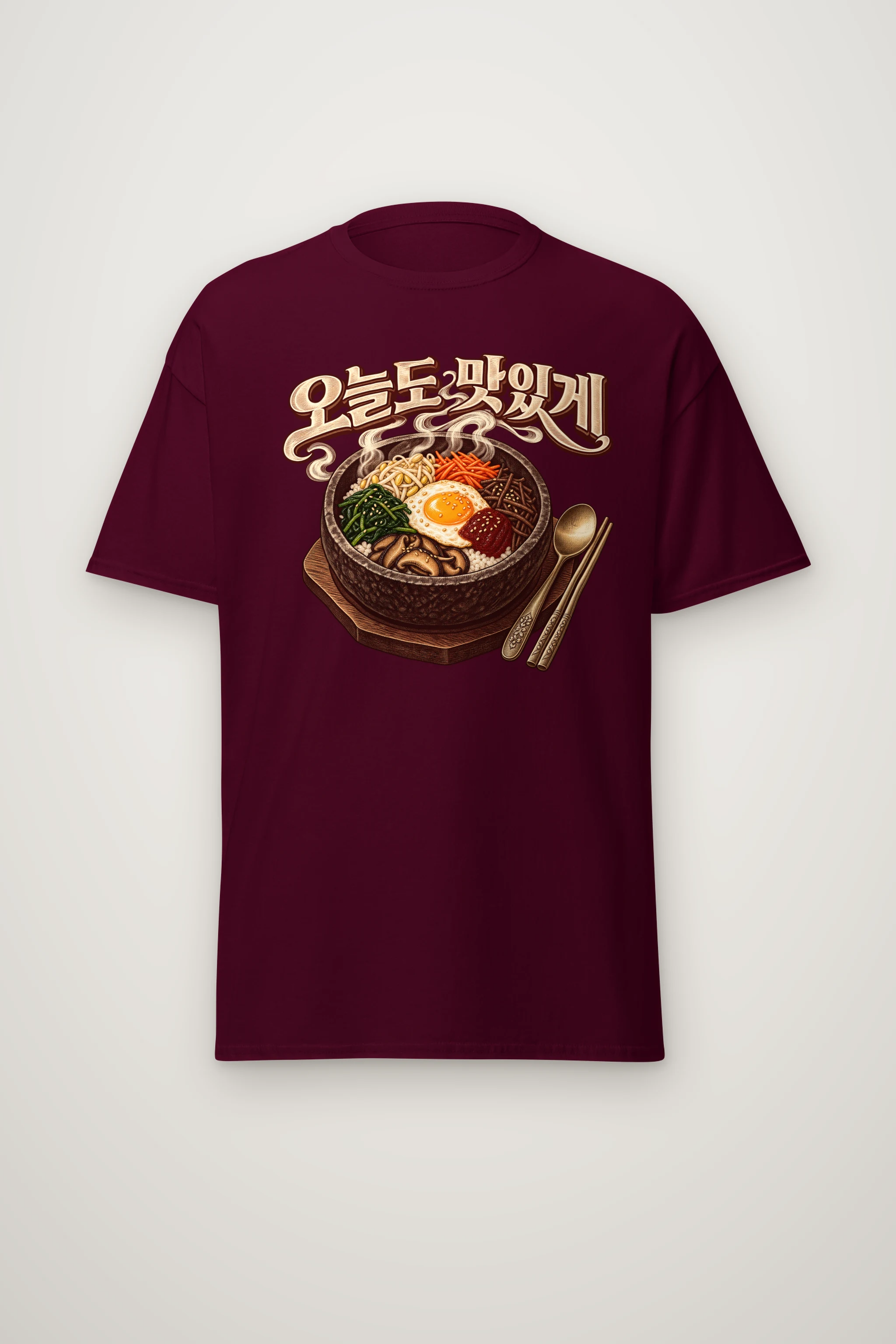 "Full Steam Bibimbap" Heavyweight Unisex Crewneck T-shirt