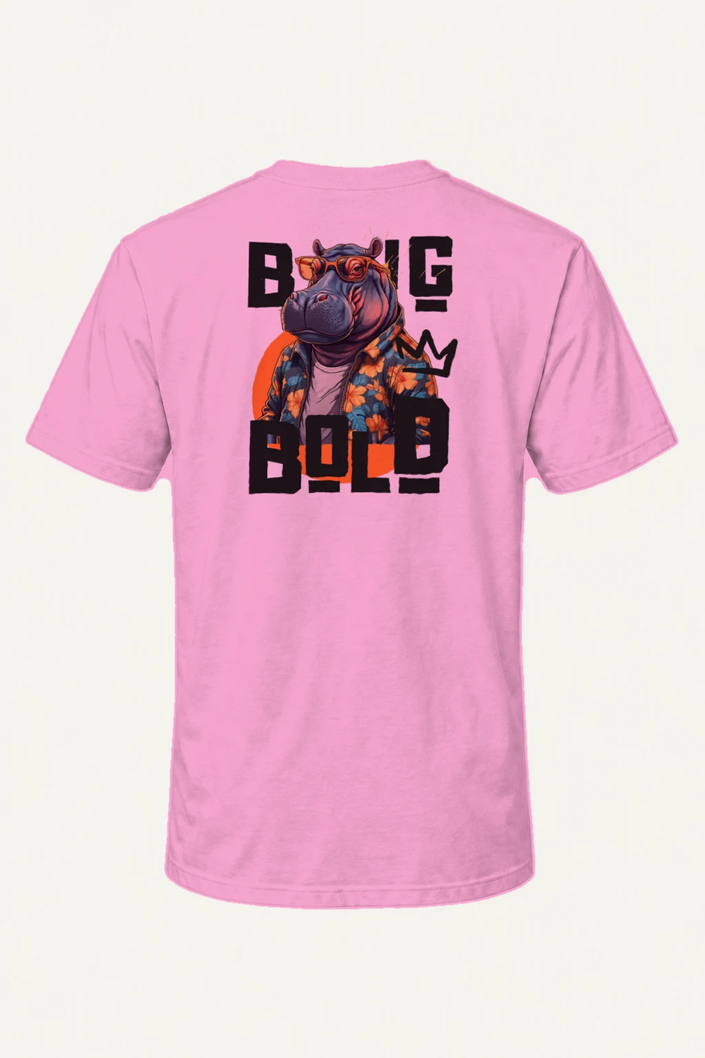 "Big Blob Hippo" Heavyweight Unisex Crewneck T-shirt | Gildan 5000
