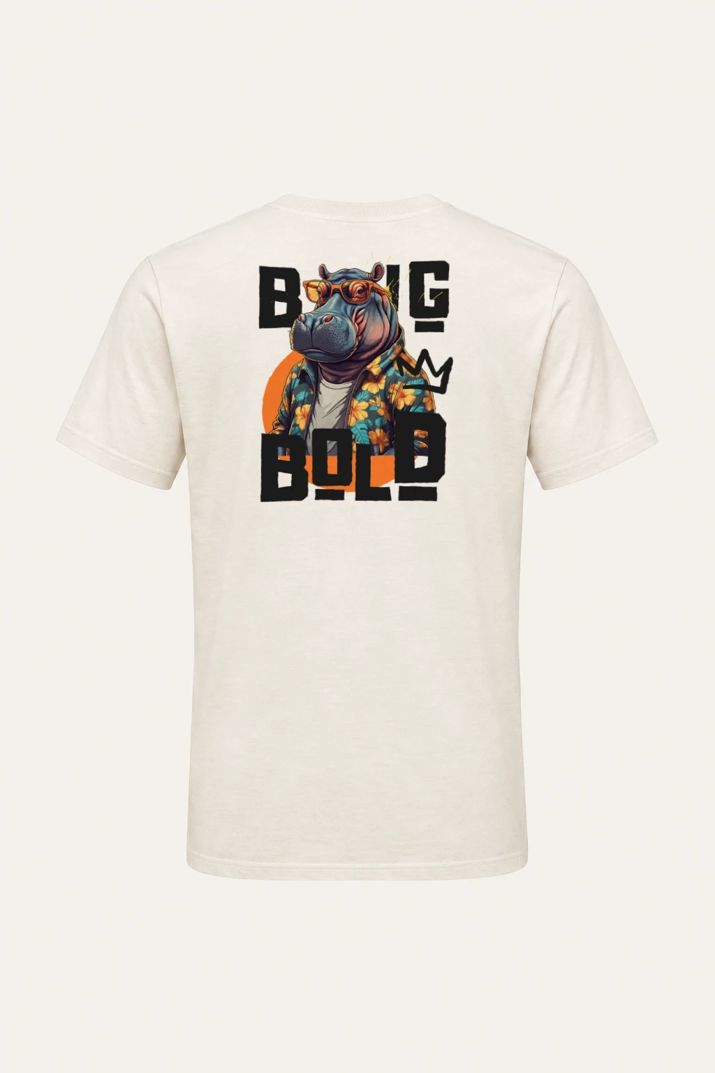"Big Blob Hippo" Heavyweight Unisex Crewneck T-shirt | Gildan 5000