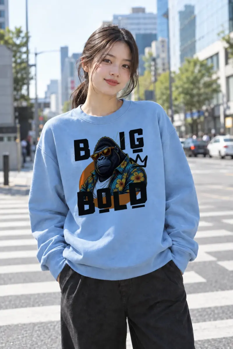 "Big Bold Gorilla" Heavy Blend Unisex Crewneck Sweatshirt | Gildan 18000