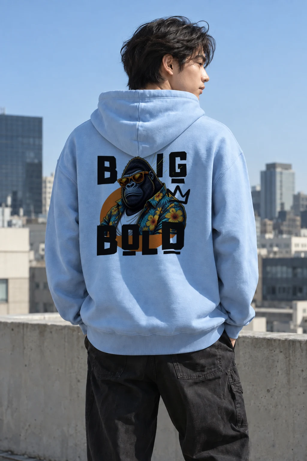 "Big Bold Gorilla" Heavy Blend Unisex Pullover Hoodie | Gildan 18500