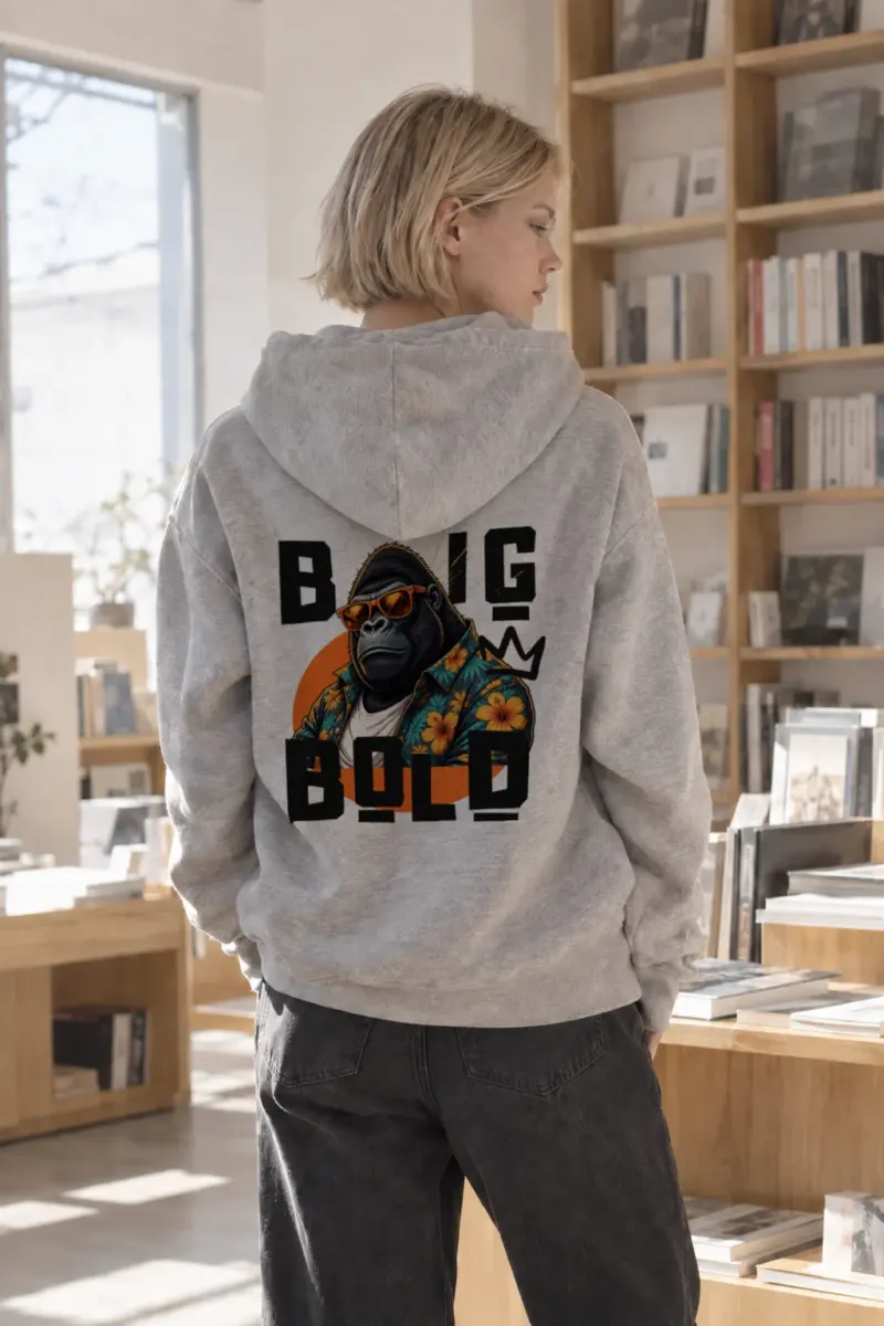 "Big Bold Gorilla" Heavy Blend Unisex Pullover Hoodie | Gildan 18500
