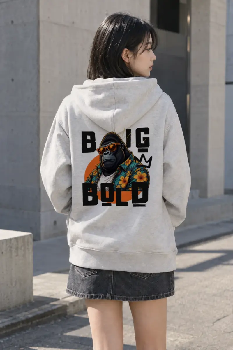 "Big Bold Gorilla" Heavy Blend Unisex Pullover Hoodie | Gildan 18500