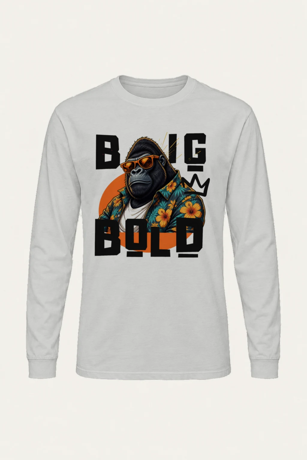 "Big Bold Gorilla" Unisex Longsleeve T-shirt | Gildan 2400