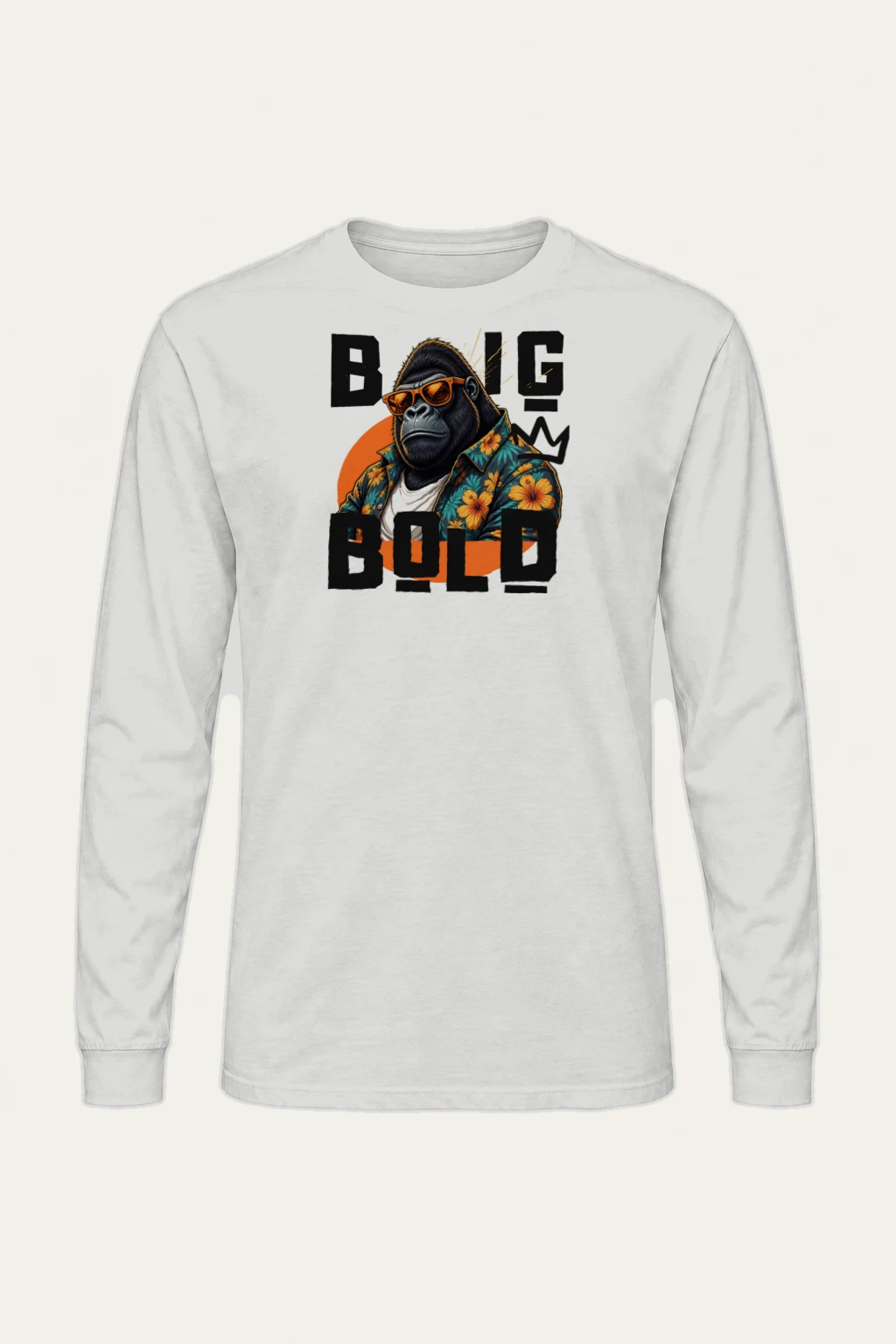"Big Bold Gorilla" Unisex Longsleeve T-shirt | Gildan 2400
