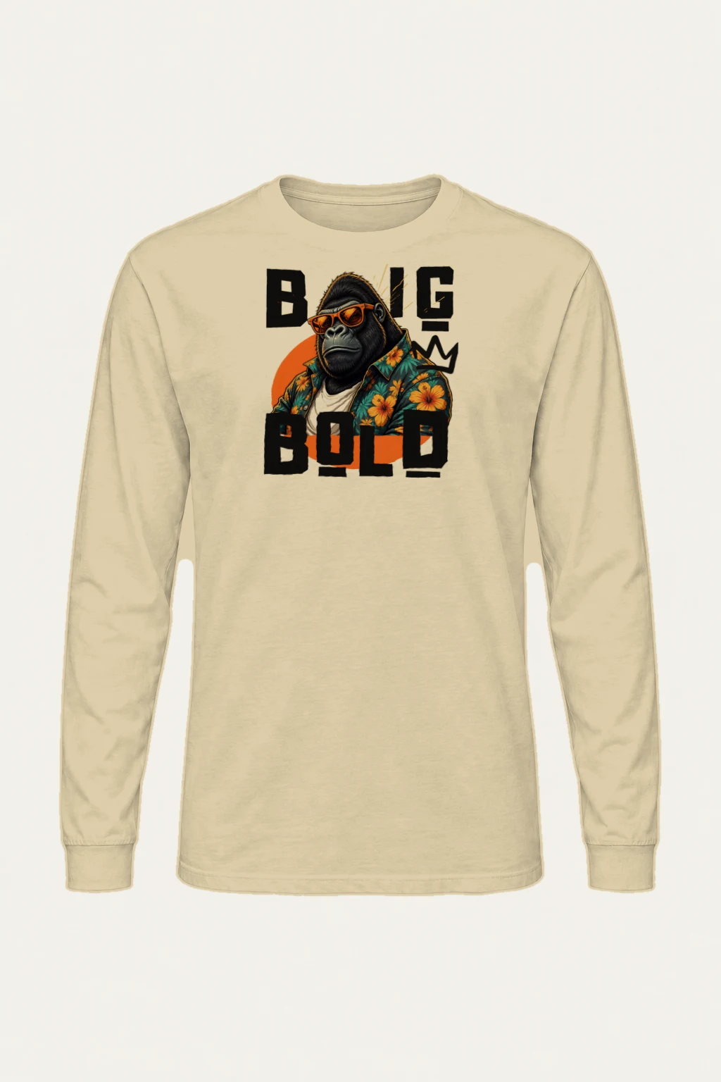 "Big Bold Gorilla" Unisex Longsleeve T-shirt | Gildan 2400