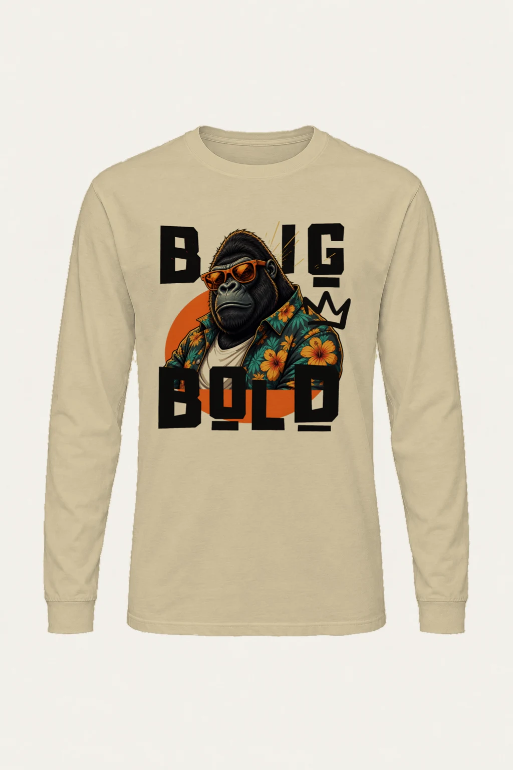 "Big Bold Gorilla" Unisex Longsleeve T-shirt | Gildan 2400