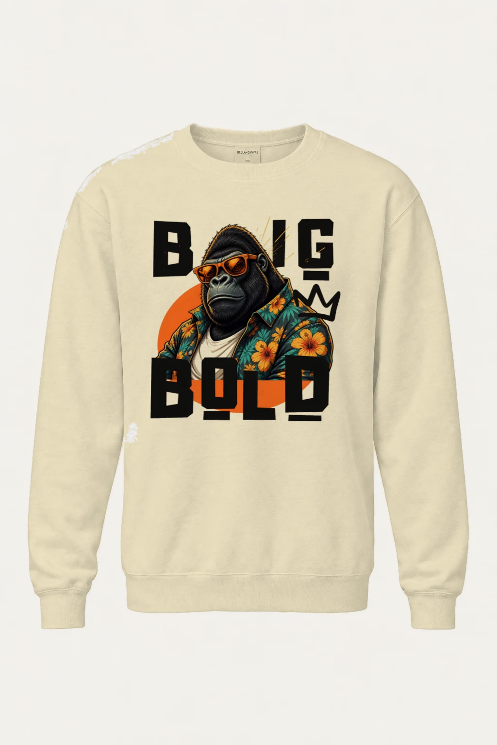 "Big Bold Gorilla" Unisex Sponge Fleece Crewneck Sweatshirt | Bella + Canvas 3901