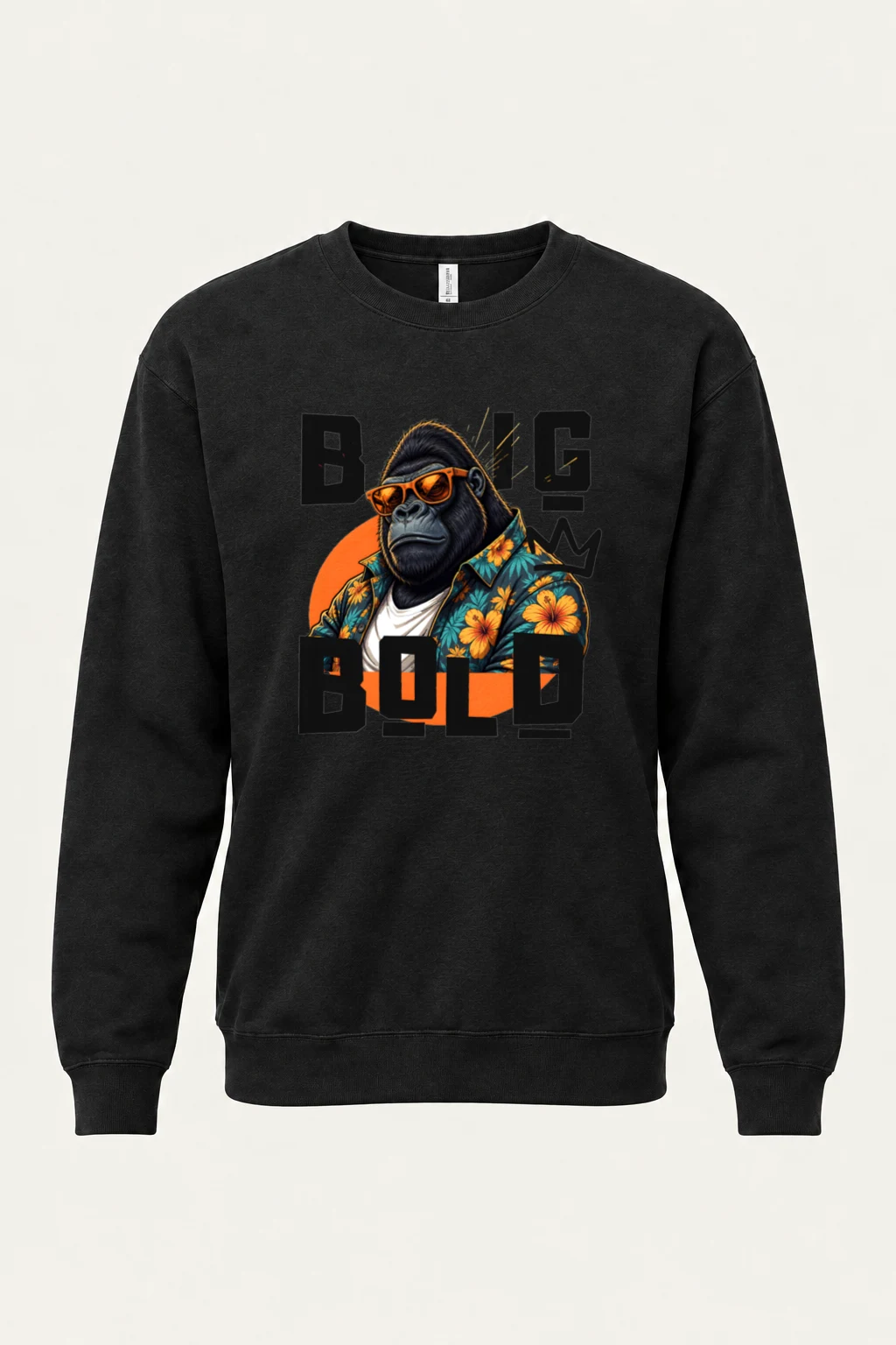 "Big Bold Gorilla" Unisex Sponge Fleece Crewneck Sweatshirt | Bella + Canvas 3901