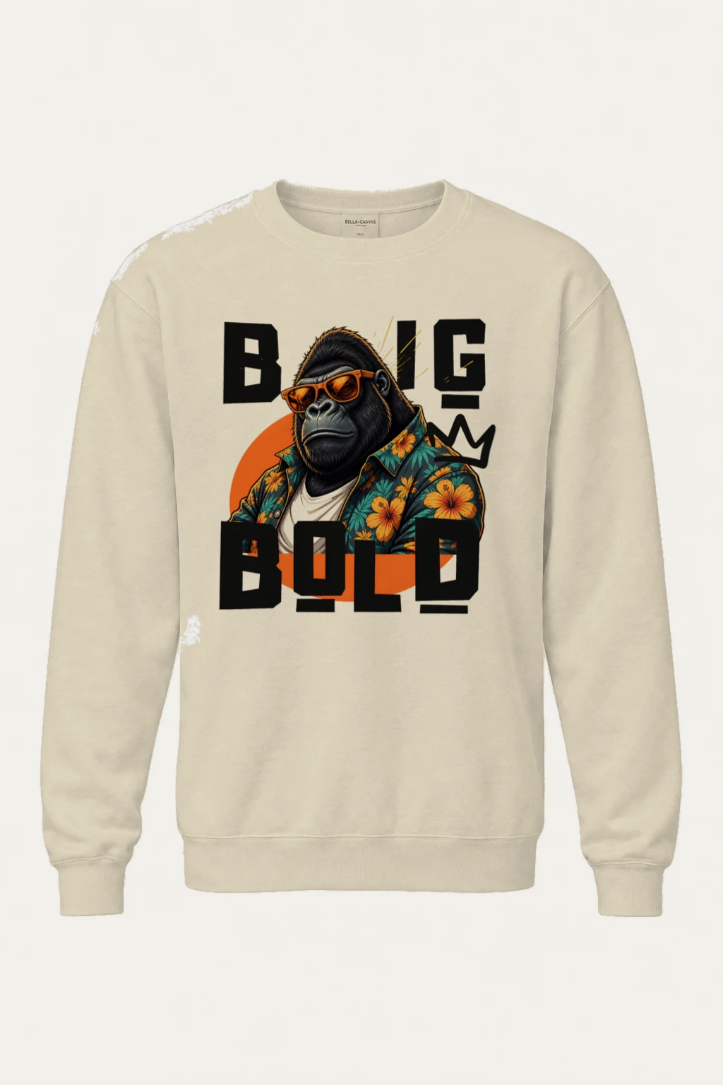 "Big Bold Gorilla" Unisex Sponge Fleece Crewneck Sweatshirt | Bella + Canvas 3901