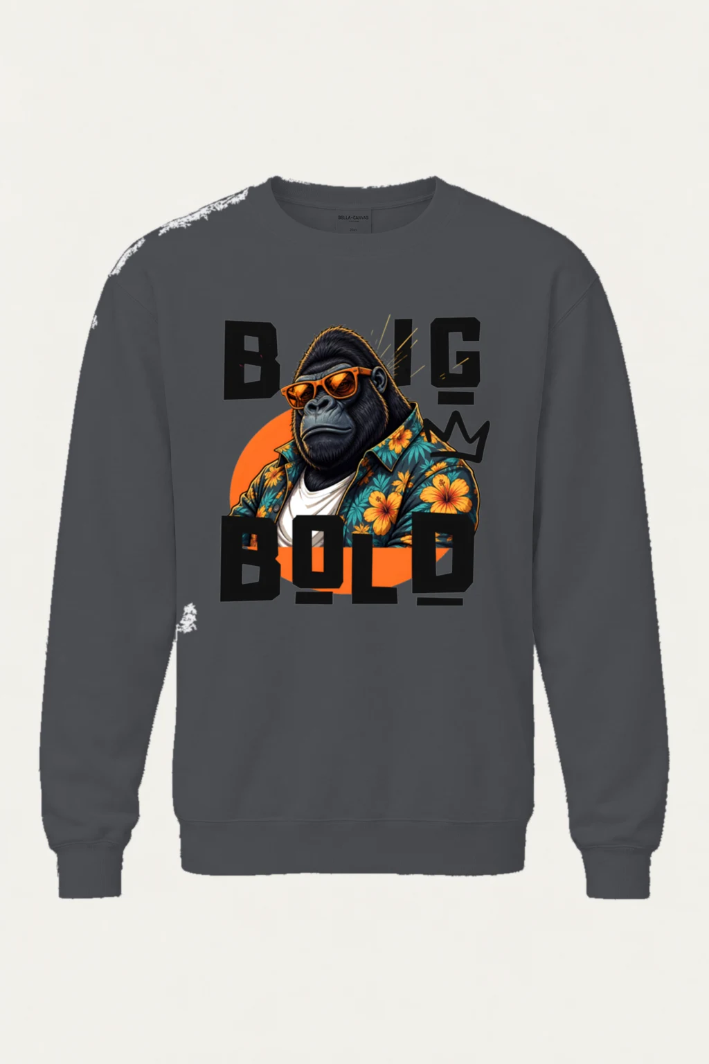 "Big Bold Gorilla" Unisex Sponge Fleece Crewneck Sweatshirt | Bella + Canvas 3901