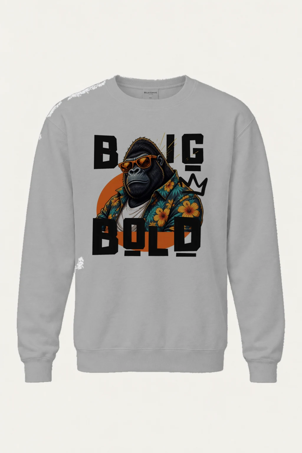 "Big Bold Gorilla" Unisex Sponge Fleece Crewneck Sweatshirt | Bella + Canvas 3901