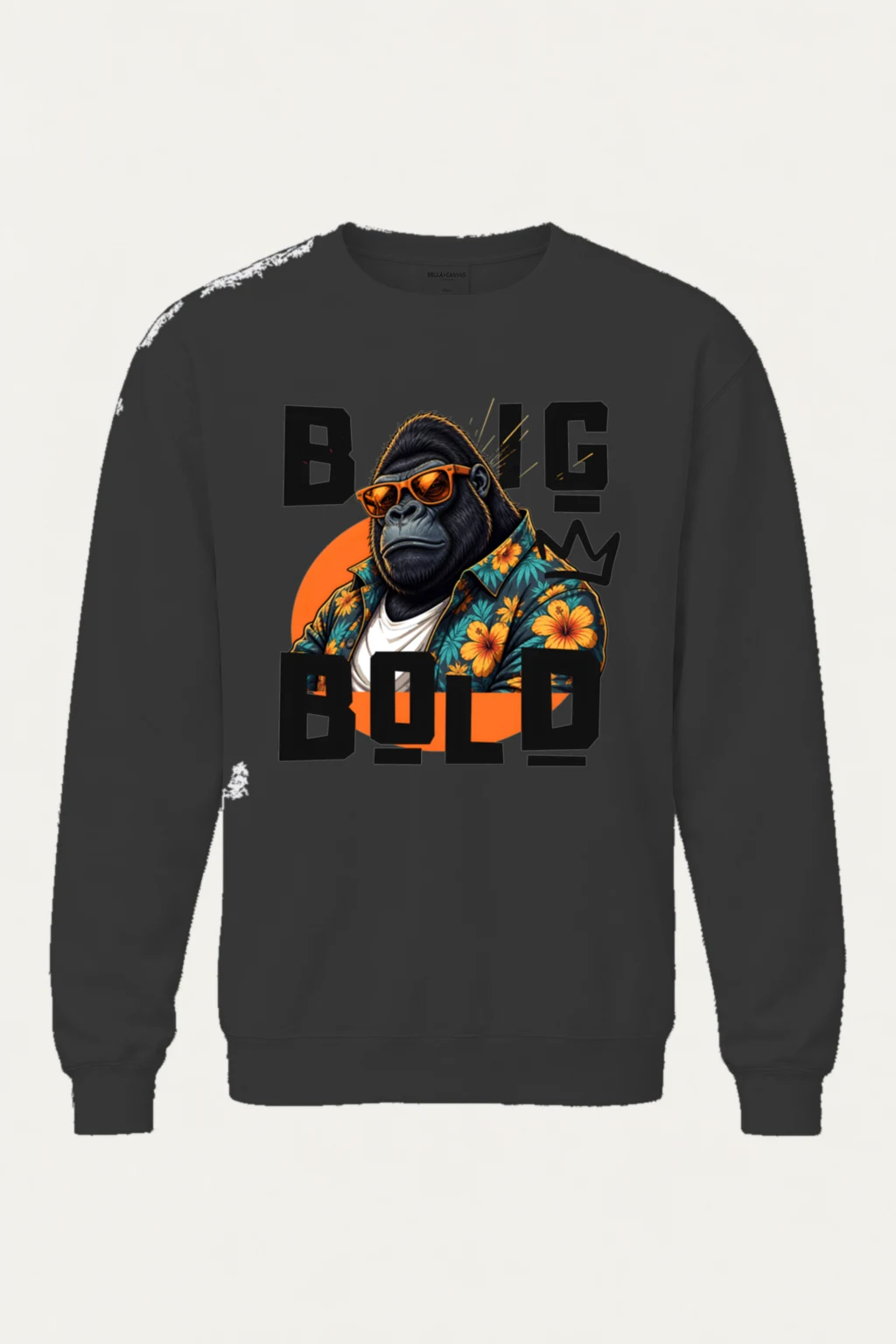 "Big Bold Gorilla" Unisex Sponge Fleece Crewneck Sweatshirt | Bella + Canvas 3901