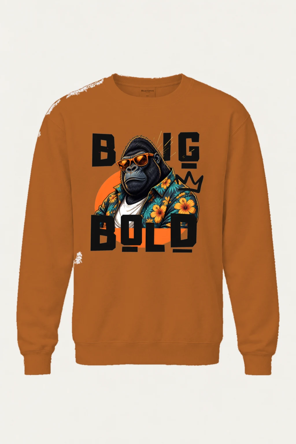 "Big Bold Gorilla" Unisex Sponge Fleece Crewneck Sweatshirt | Bella + Canvas 3901