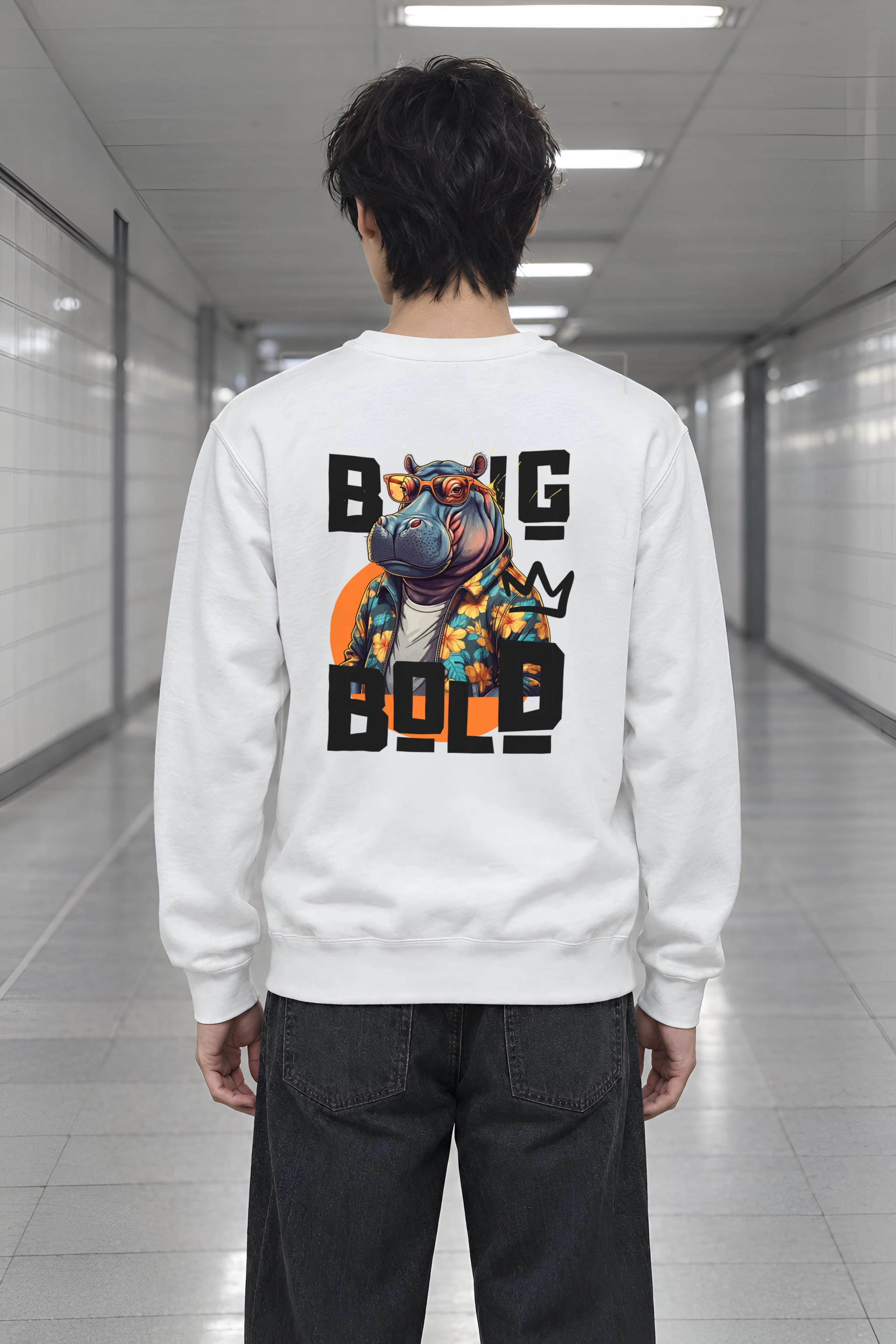 "Big Bold" Heavy Blend Unisex Crewneck Sweatshirt