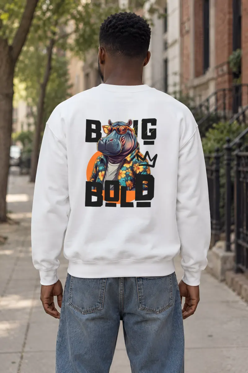 "Big Bold" Heavy Blend Unisex Crewneck Sweatshirt