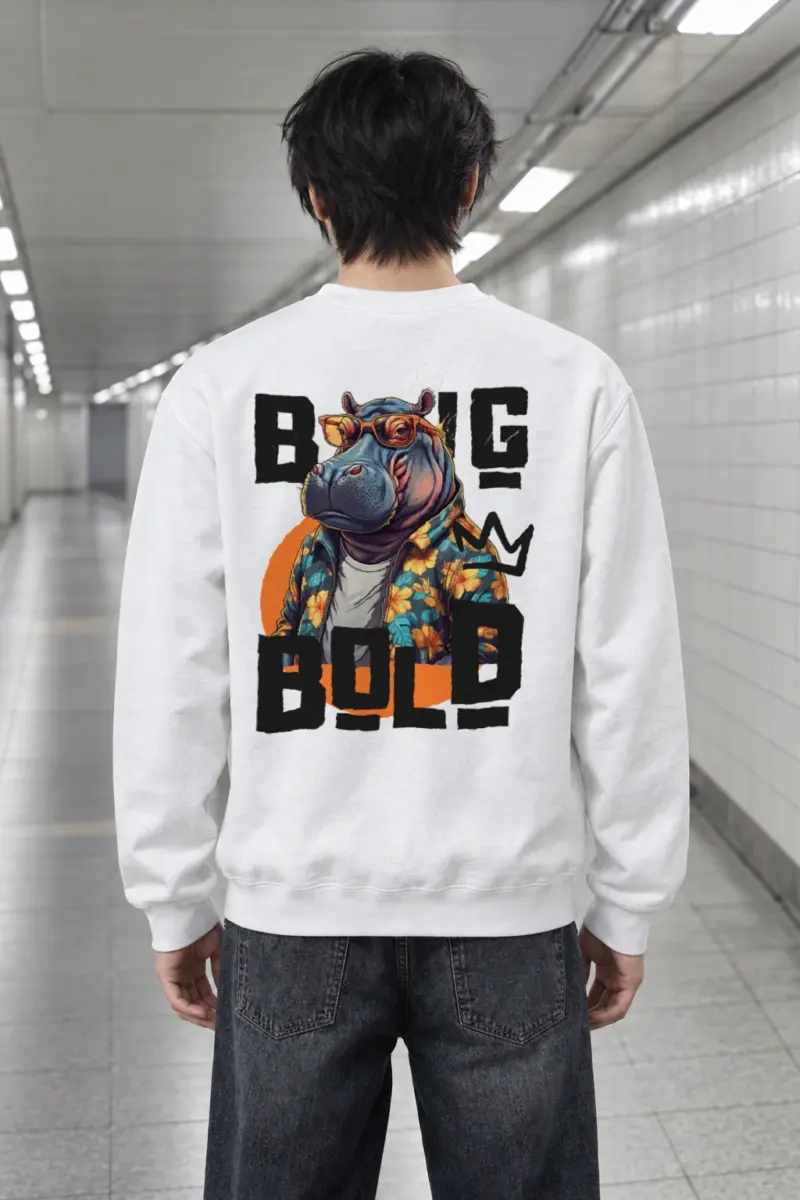 "Big Bold" Heavy Blend Unisex Crewneck Sweatshirt | Gildan 18000
