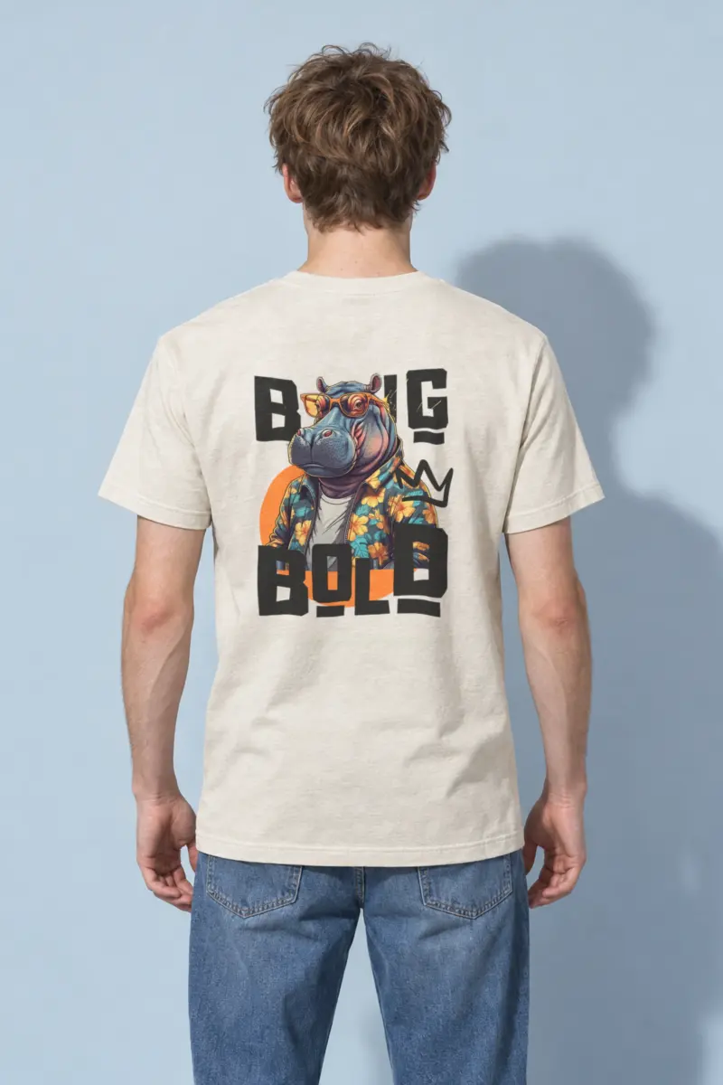 "Big Bold" Heavyweight Unisex Crewneck T-shirt