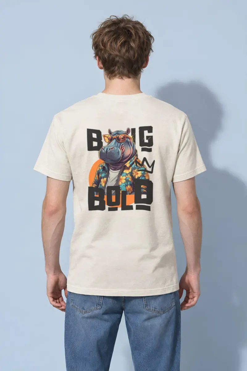 "Big Bold" Heavyweight Unisex Crewneck T-shirt