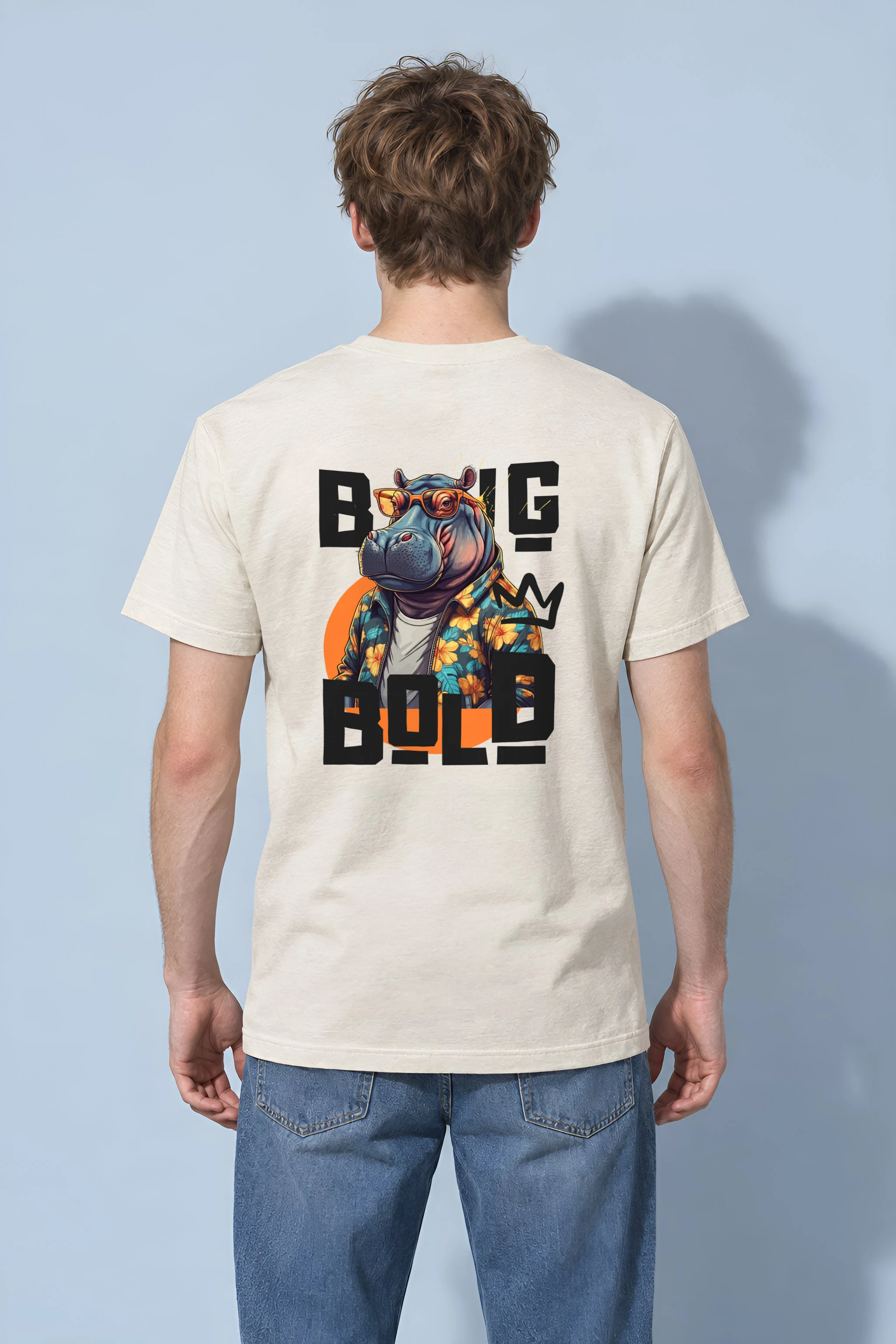 "Big Bold" Heavyweight Unisex Crewneck T-shirt