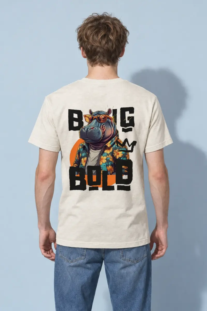 "Big Bold" Heavyweight Unisex Crewneck T-shirt