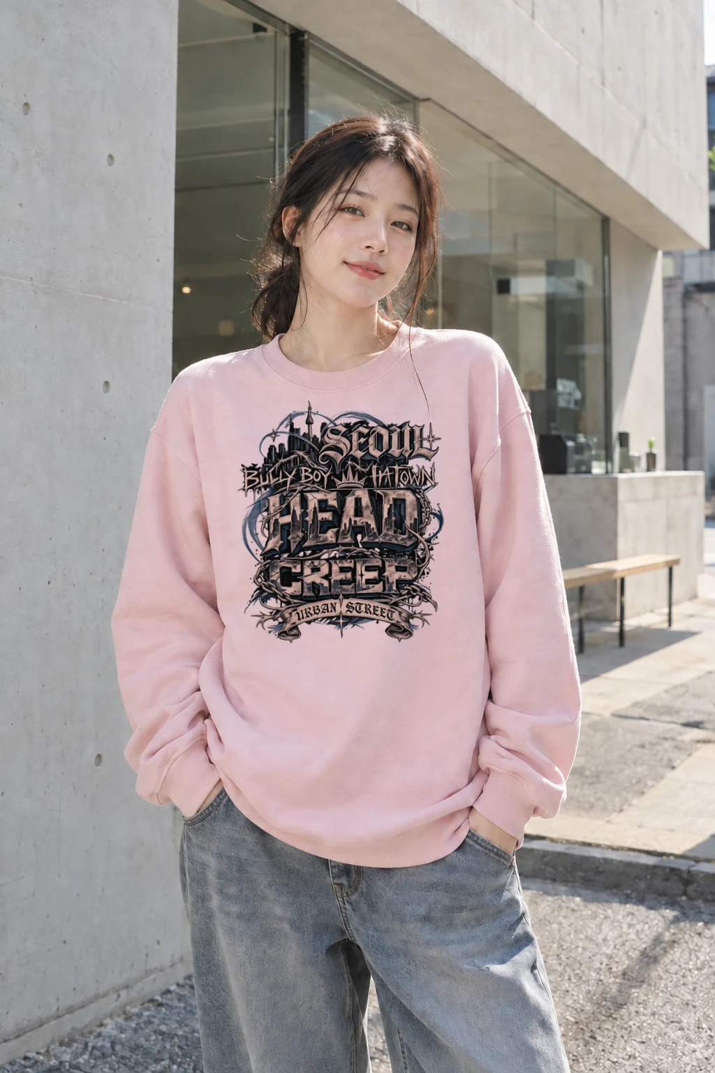 "Big Boy Town" Heavy Blend Unisex Crewneck Sweatshirt | Gildan 18000