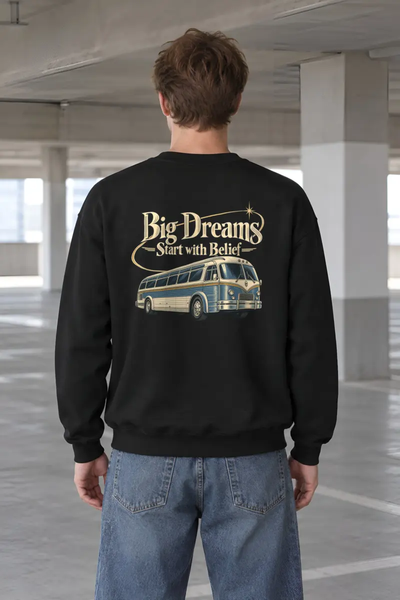 "Big Dreams Start With Belief" Heavy Blend Unisex Crewneck Sweatshirt