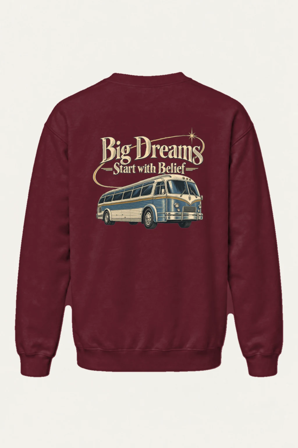 "Big Dreams Start With Belief" Heavy Blend Unisex Crewneck Sweatshirt | Gildan 18000