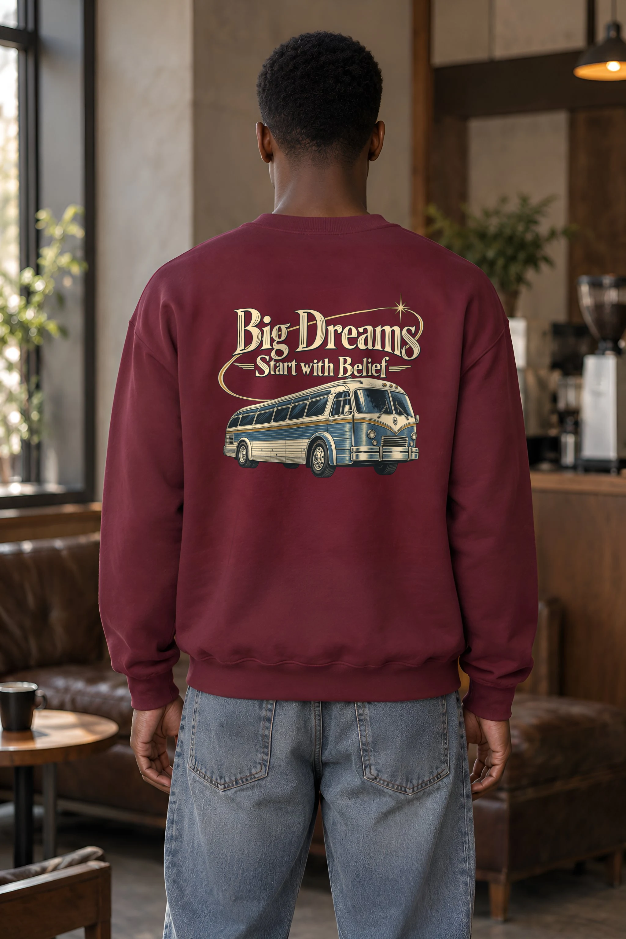 "Big Dreams Start With Belief" 1 Crewneck Sweatshirt