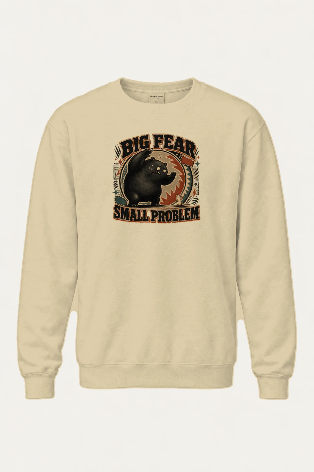 "Big Fear Small Problem" Heavy Blend Unisex Crewneck Sweatshirt | Gildan 18000