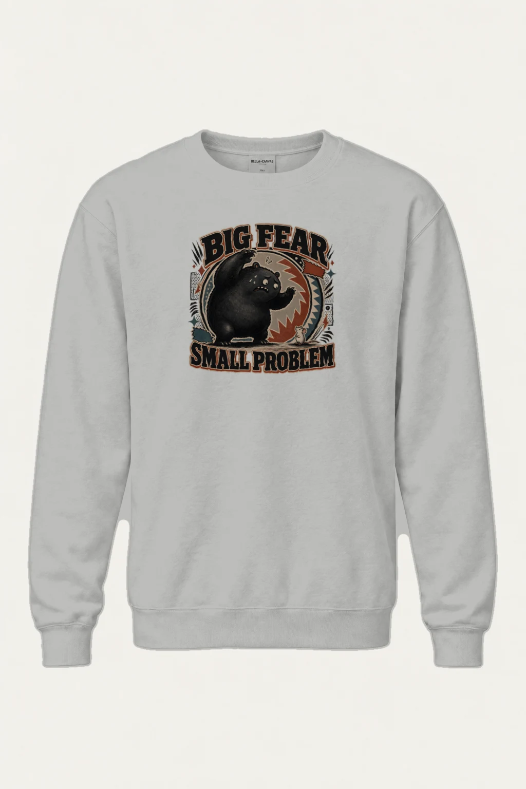 "Big Fear Small Problem" Heavy Blend Unisex Crewneck Sweatshirt | Gildan 18000