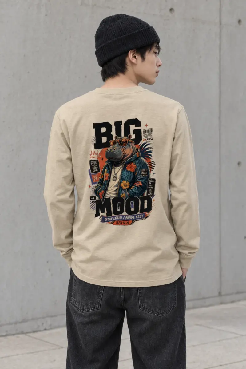 "Big Hippo Mode" Unisex Longsleeve T-shirt