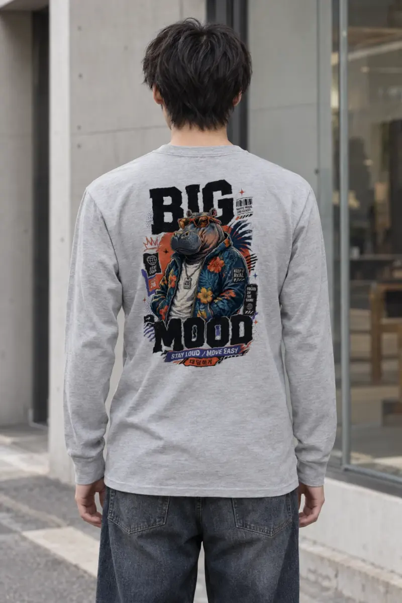 "Big Hippo Mode" Unisex Longsleeve T-shirt