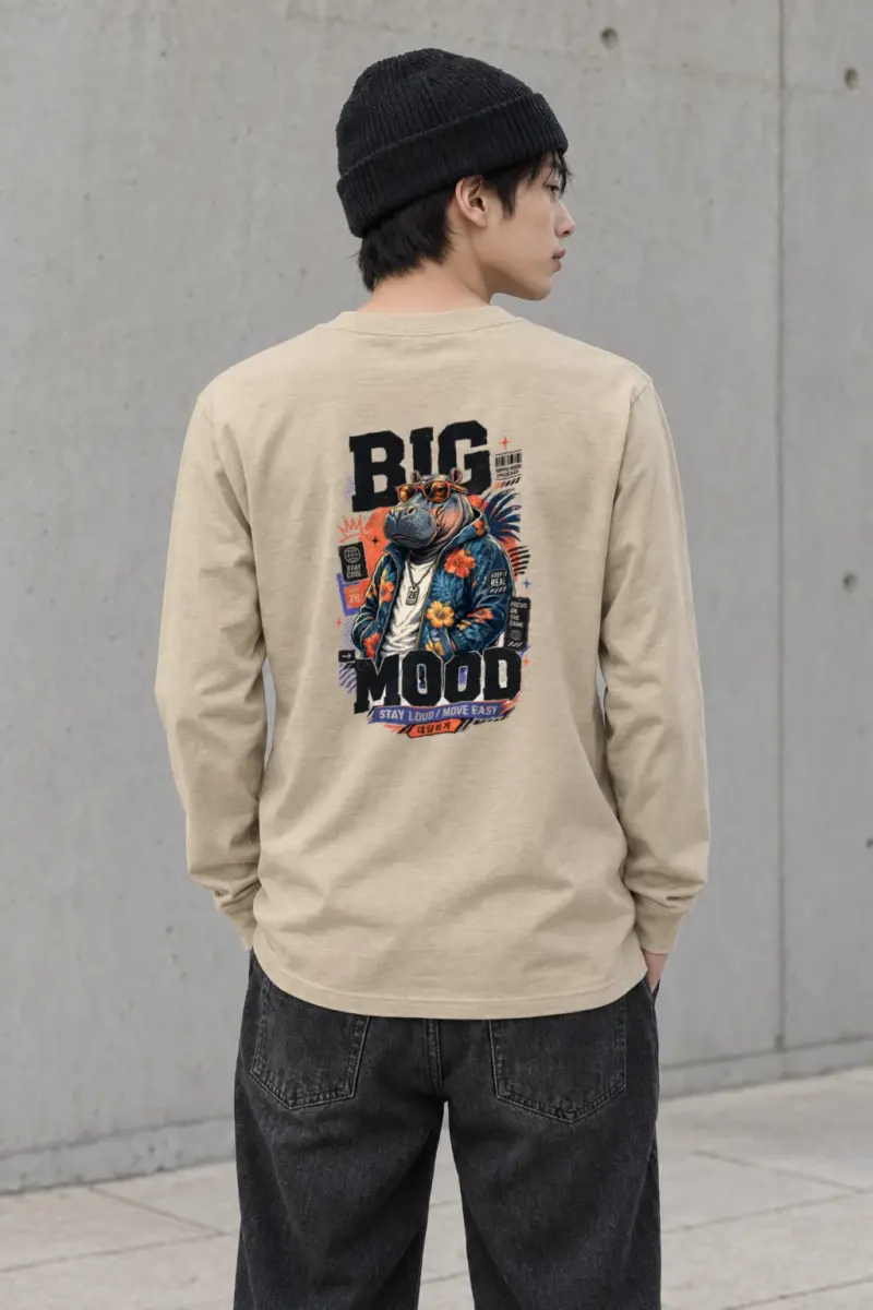 "Big Hippo Mode" Unisex Longsleeve T-shirt