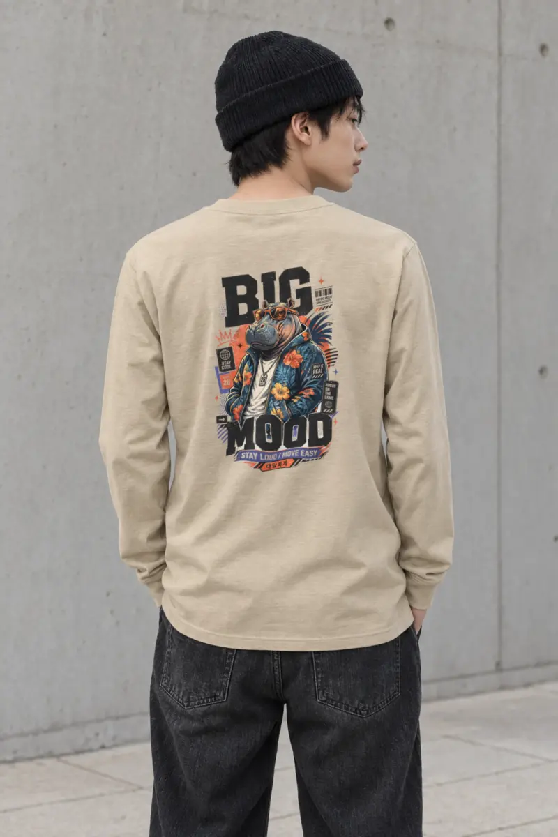 "Big Hippo Mode" Unisex Longsleeve T-shirt