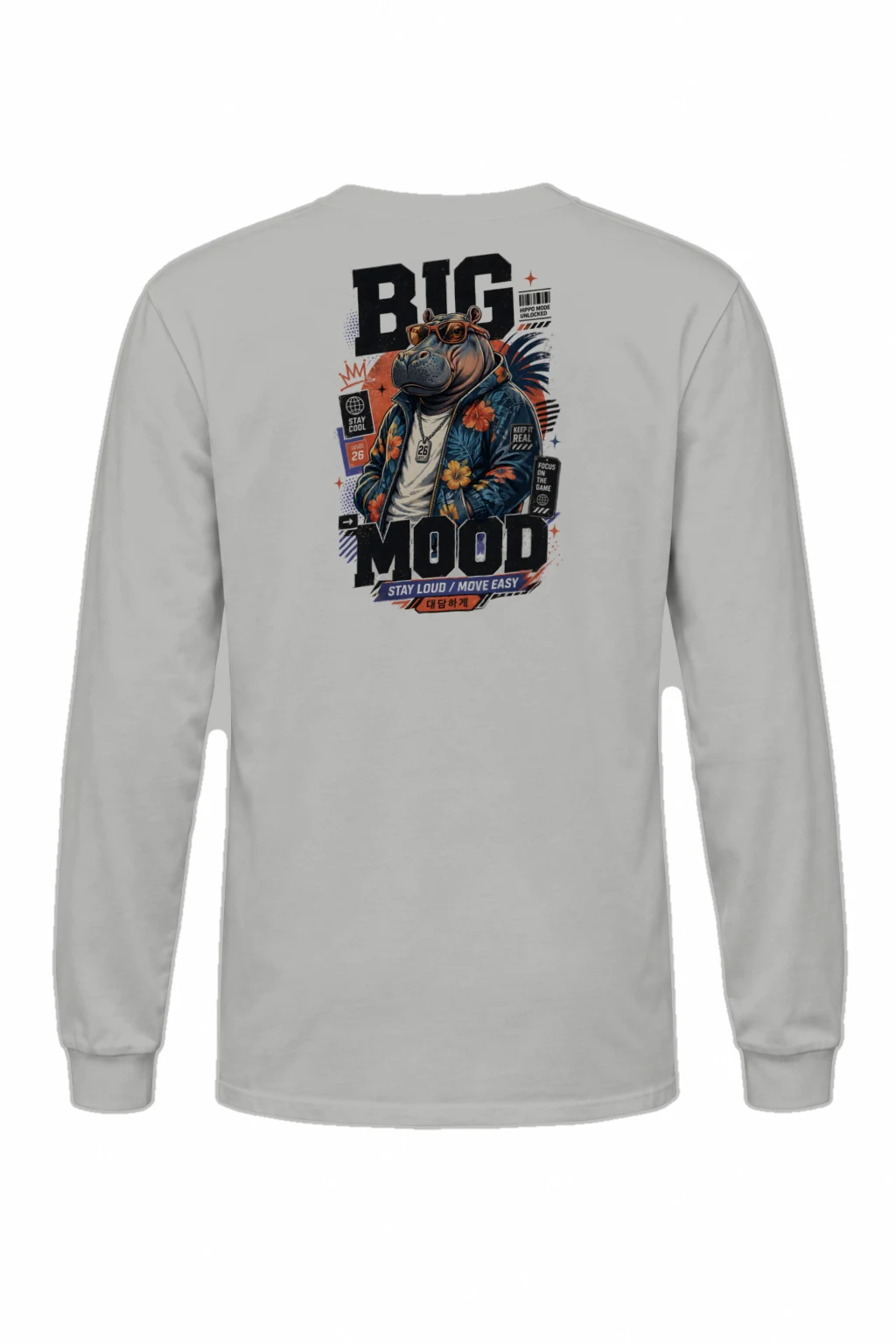 "Big Hippo Mode" Unisex Longsleeve T-shirt | Gildan 2400