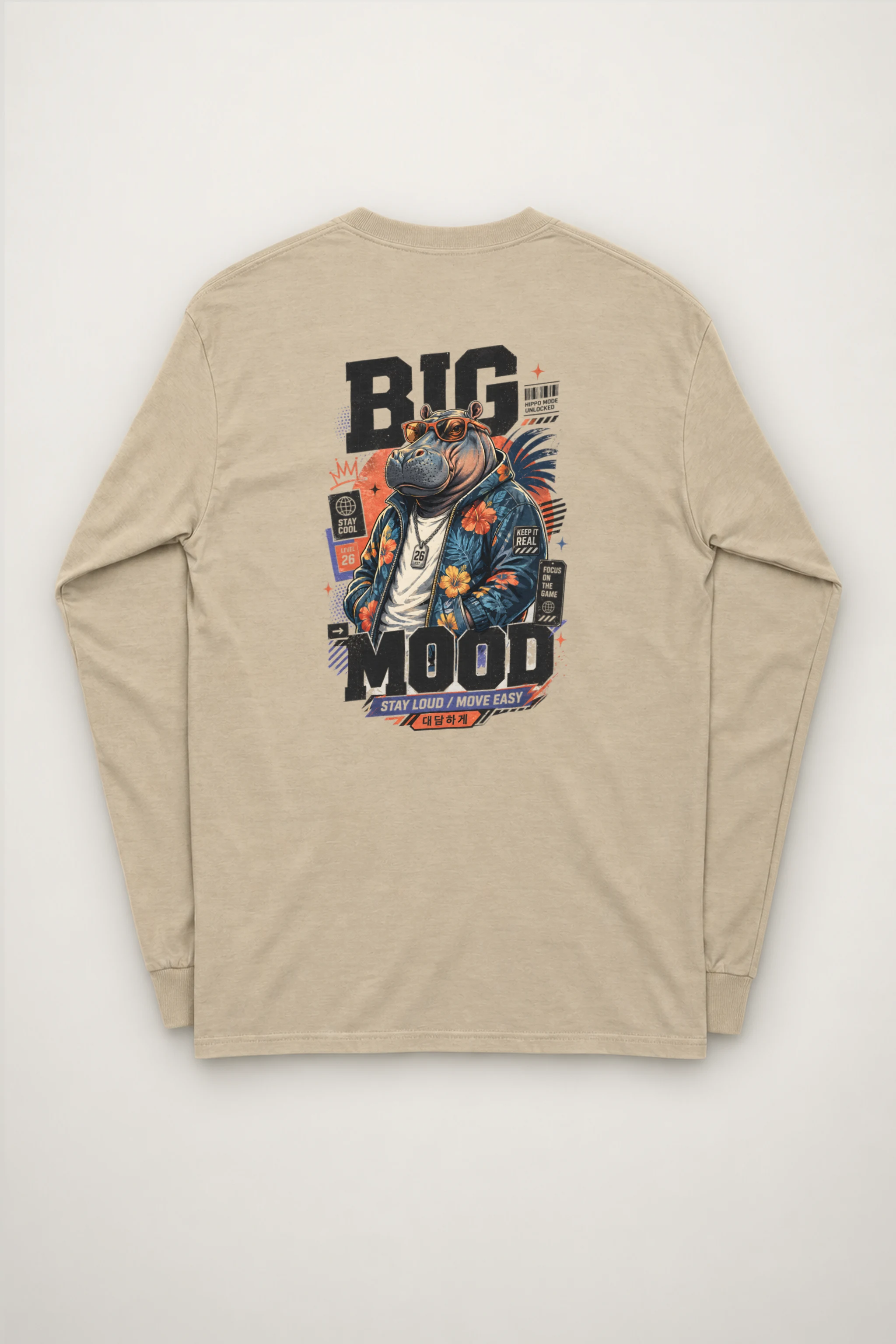 "Big Hippo Mode" Unisex Longsleeve T-shirt