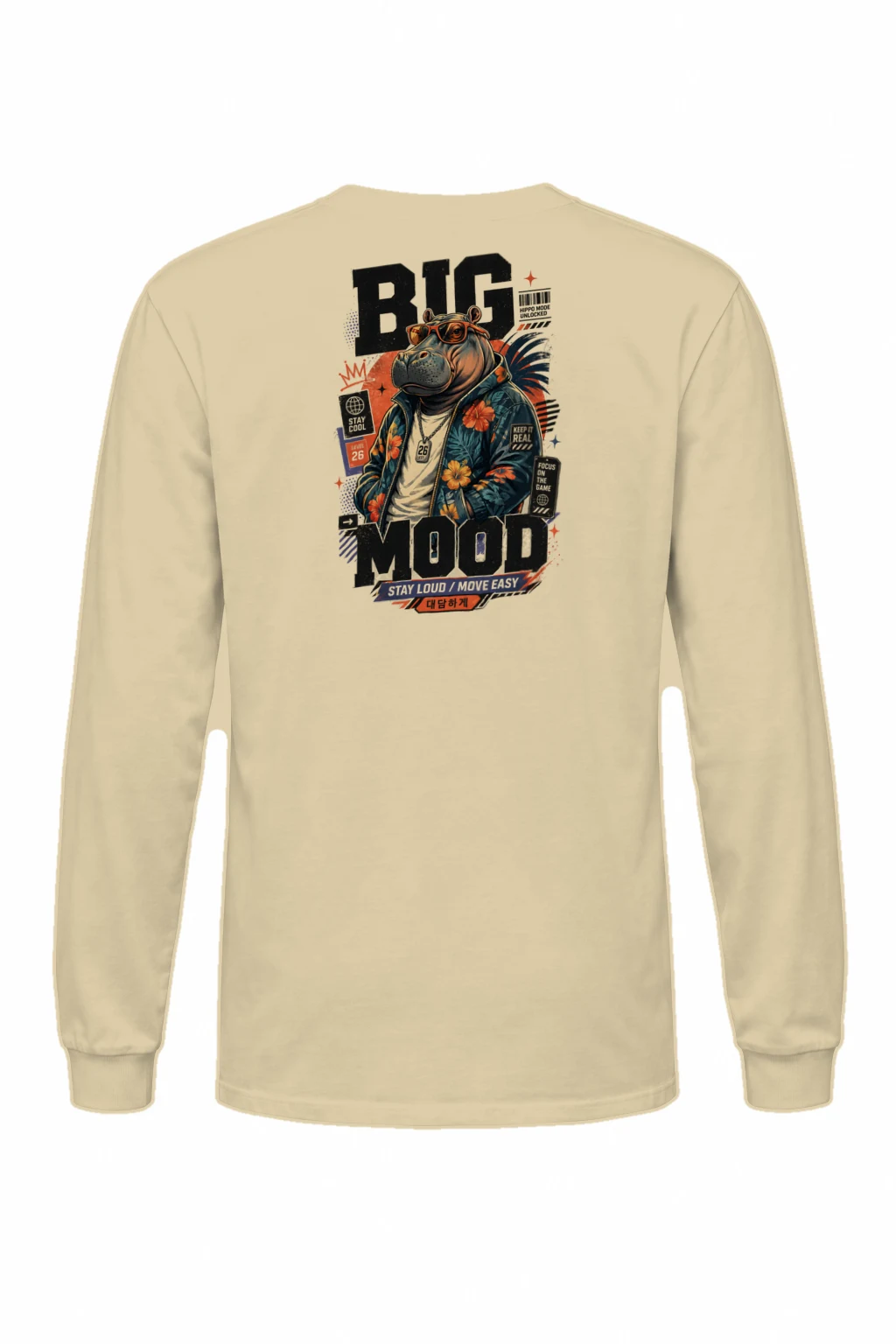 "Big Hippo Mode" Unisex Longsleeve T-shirt | Gildan 2400