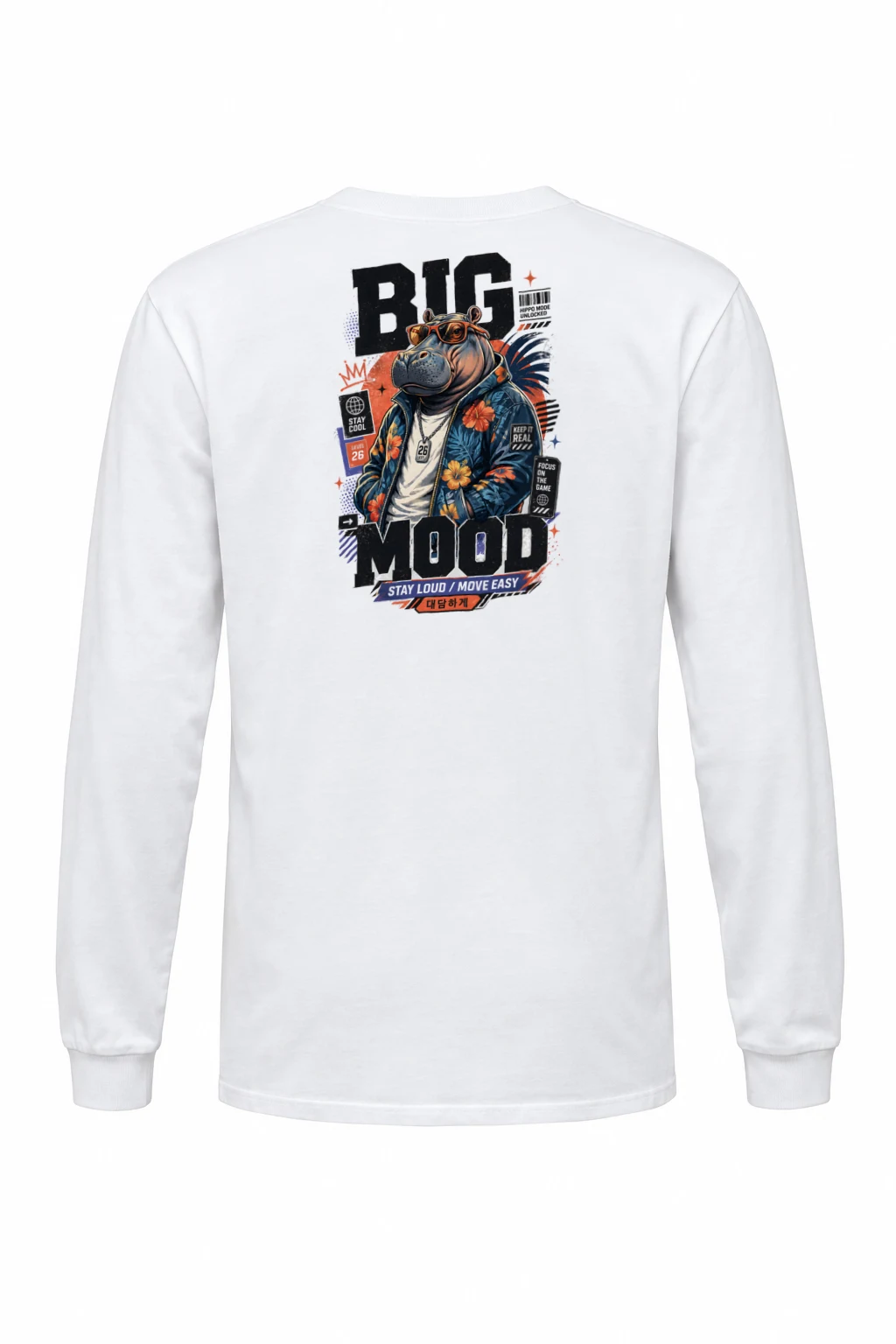 "Big Hippo Mode" Unisex Longsleeve T-shirt | Gildan 2400
