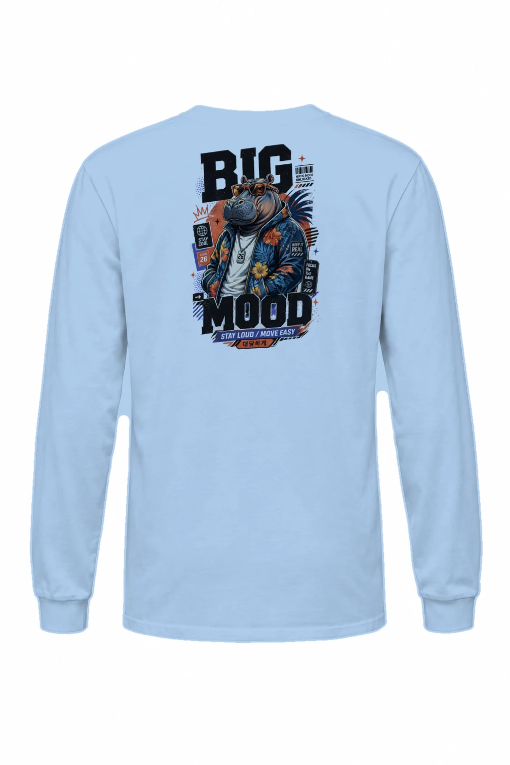 "Big Hippo Mode" Unisex Longsleeve T-shirt | Gildan 2400