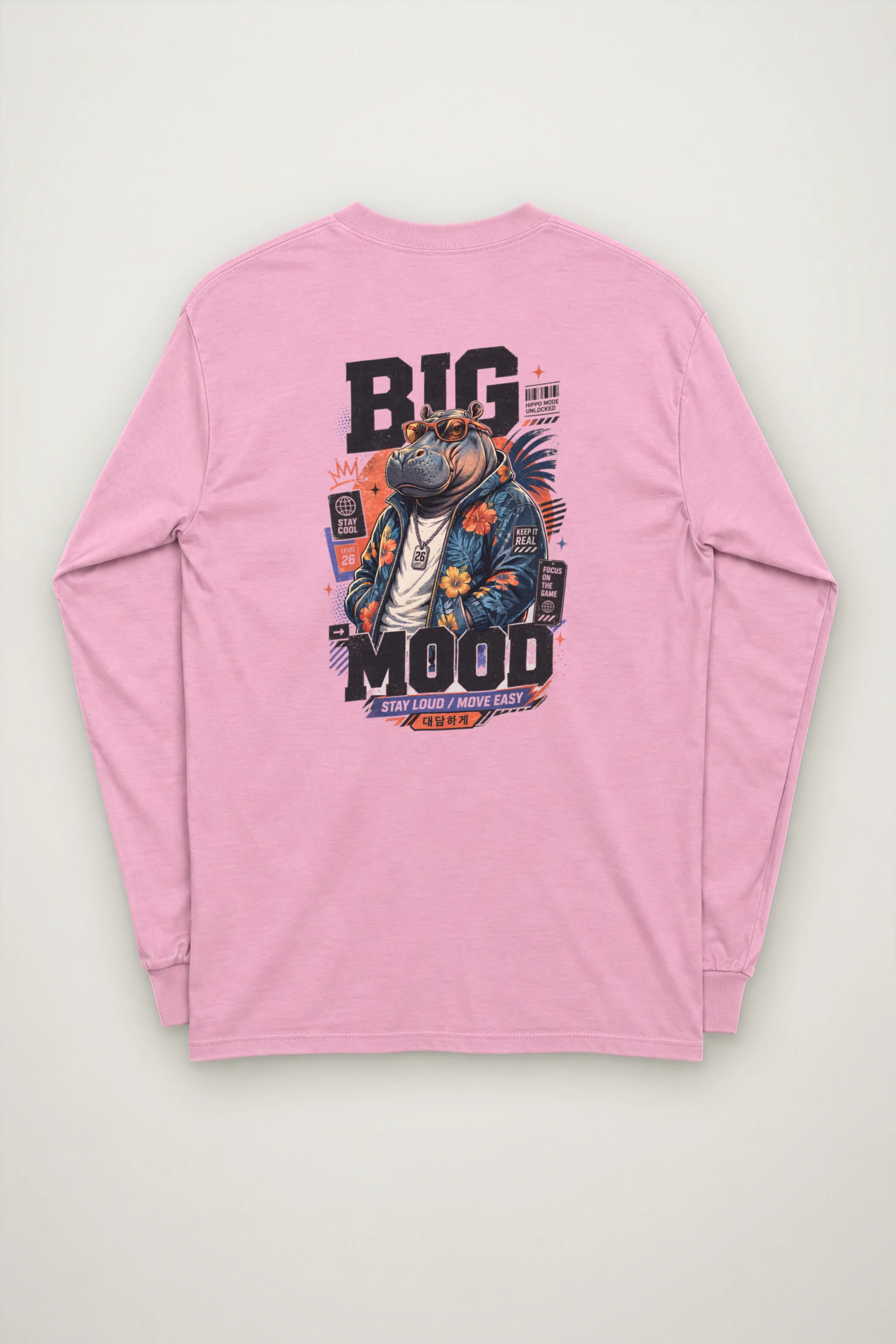"Big Hippo Mode" Unisex Longsleeve T-shirt