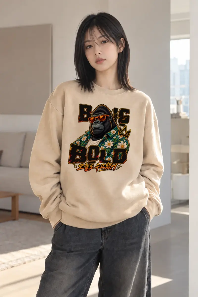 "Big King Bold" Heavy Blend Unisex Crewneck Sweatshirt | Gildan 18000