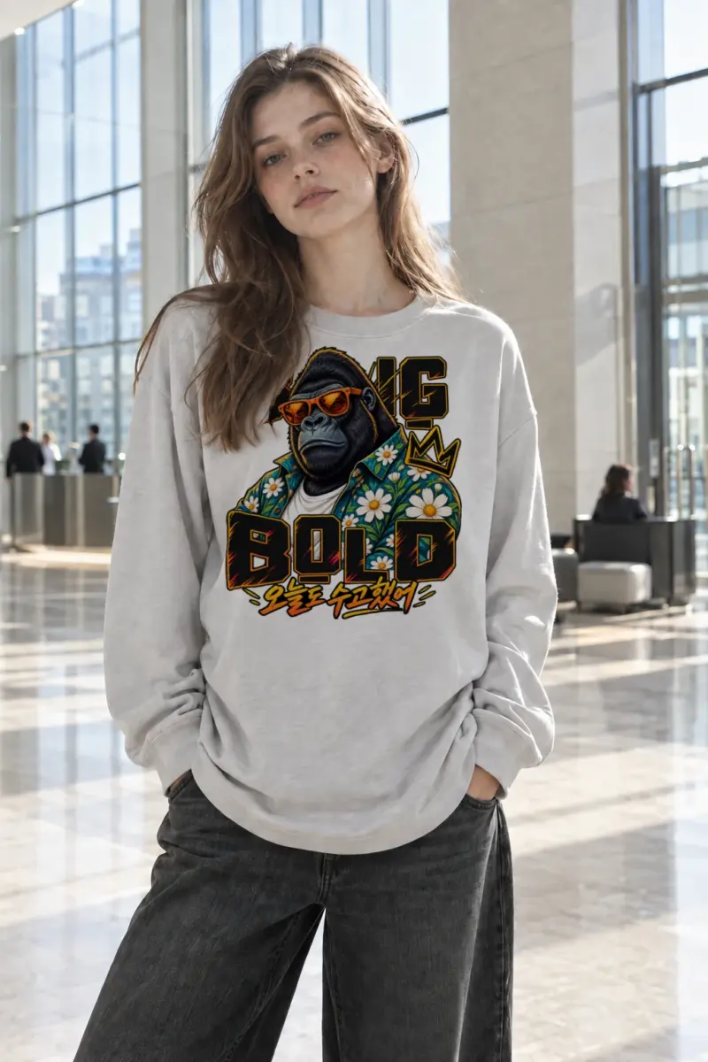"Big King Bold" Unisex Longsleeve T-shirt | Gildan 2400