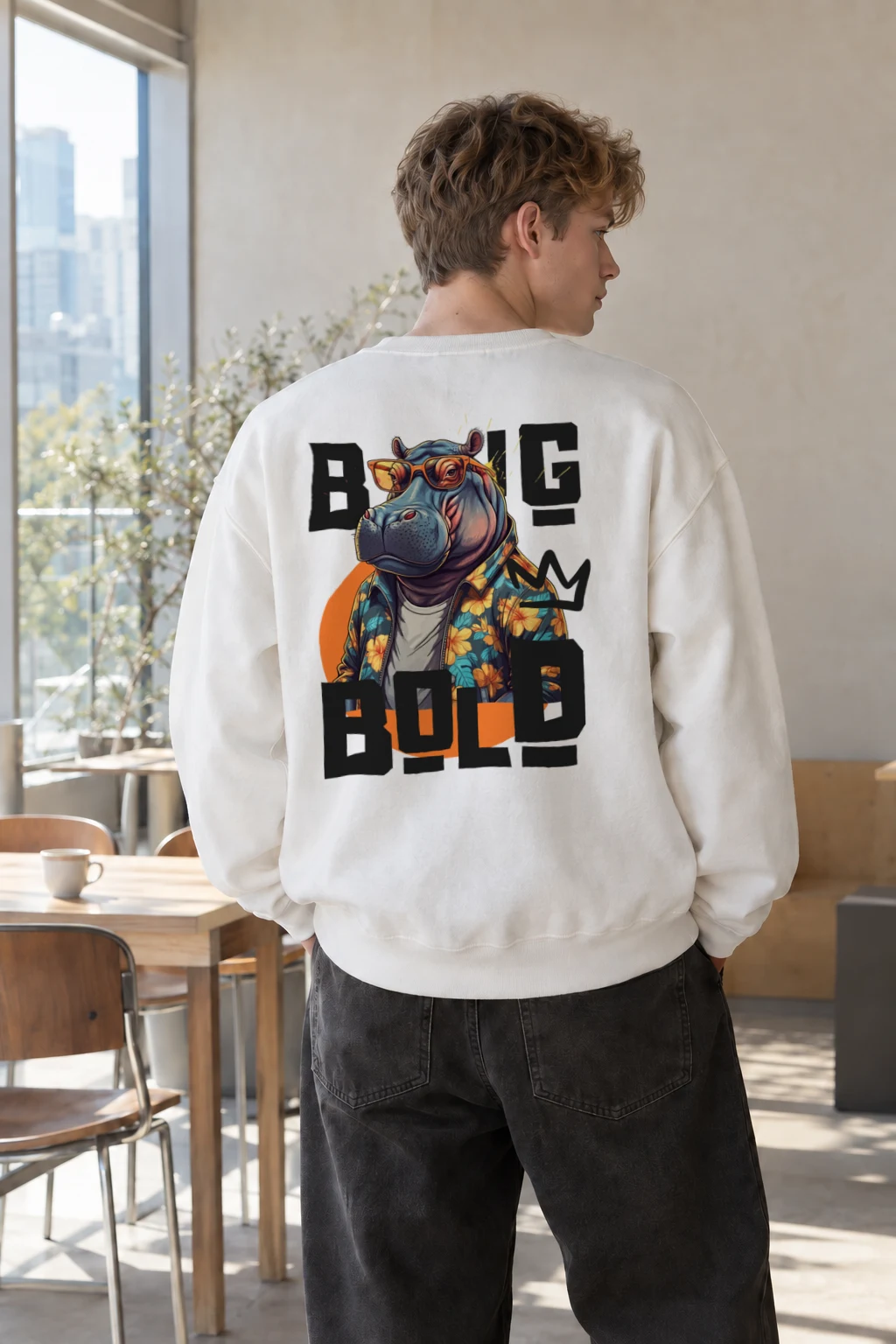 "Big M Blob" Heavy Blend Unisex Crewneck Sweatshirt | Gildan 18000