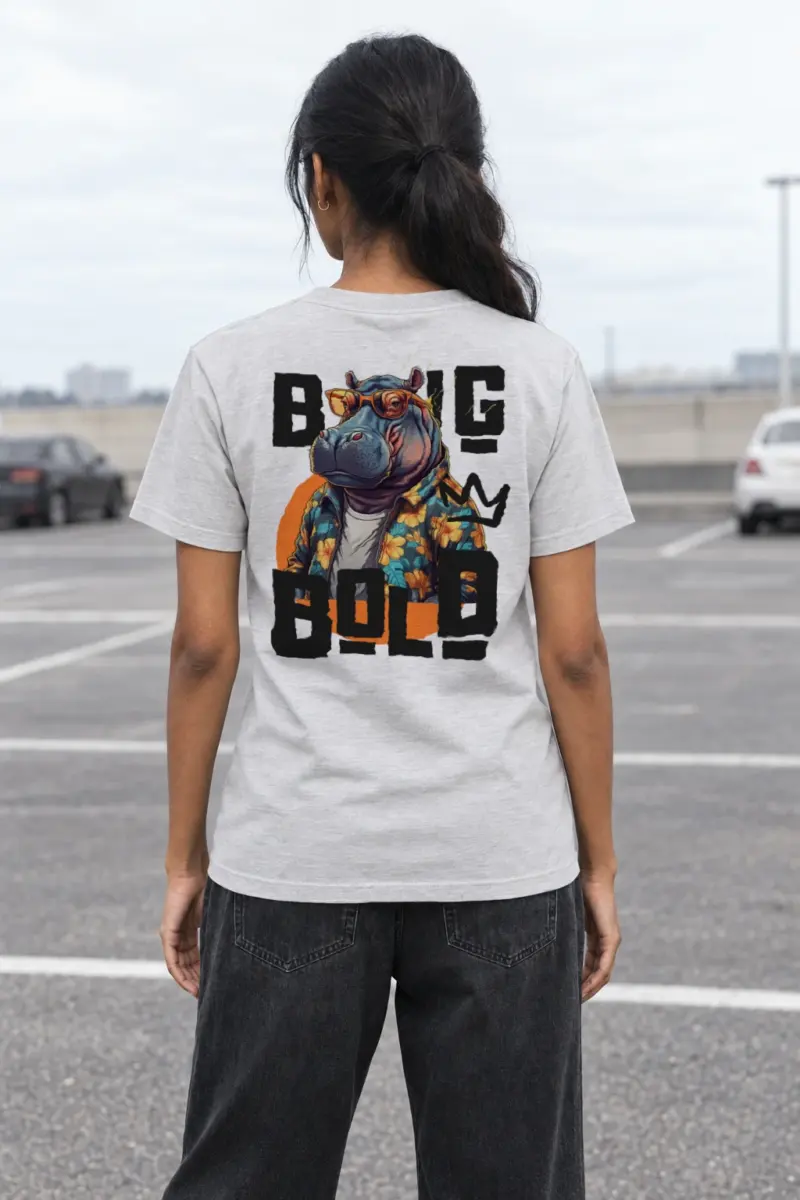 "Big M Blob" Heavyweight Unisex Crewneck T-shirt | Gildan 5000