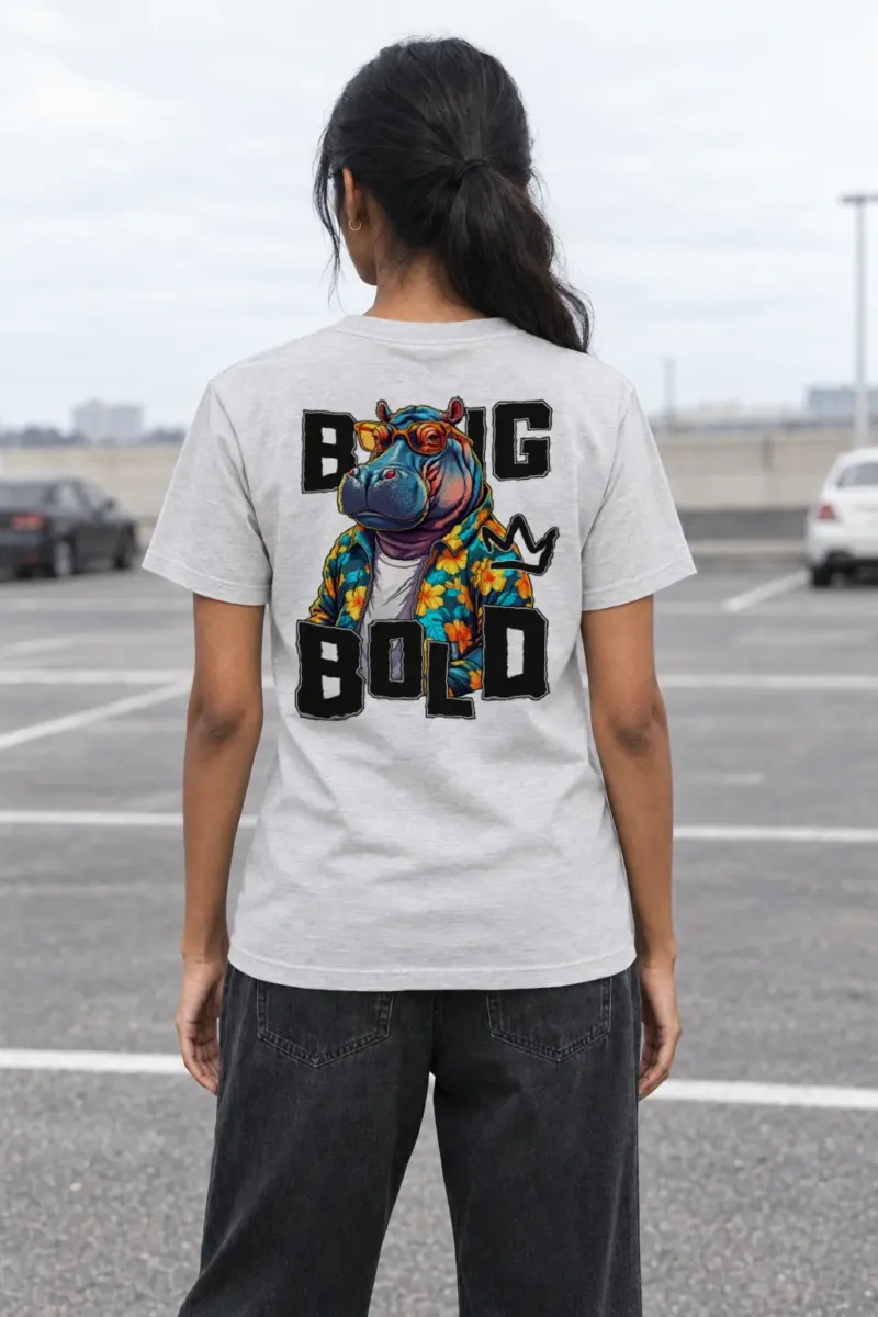 "Big M Bold" Heavyweight Unisex Crewneck T-shirt | Gildan 5000