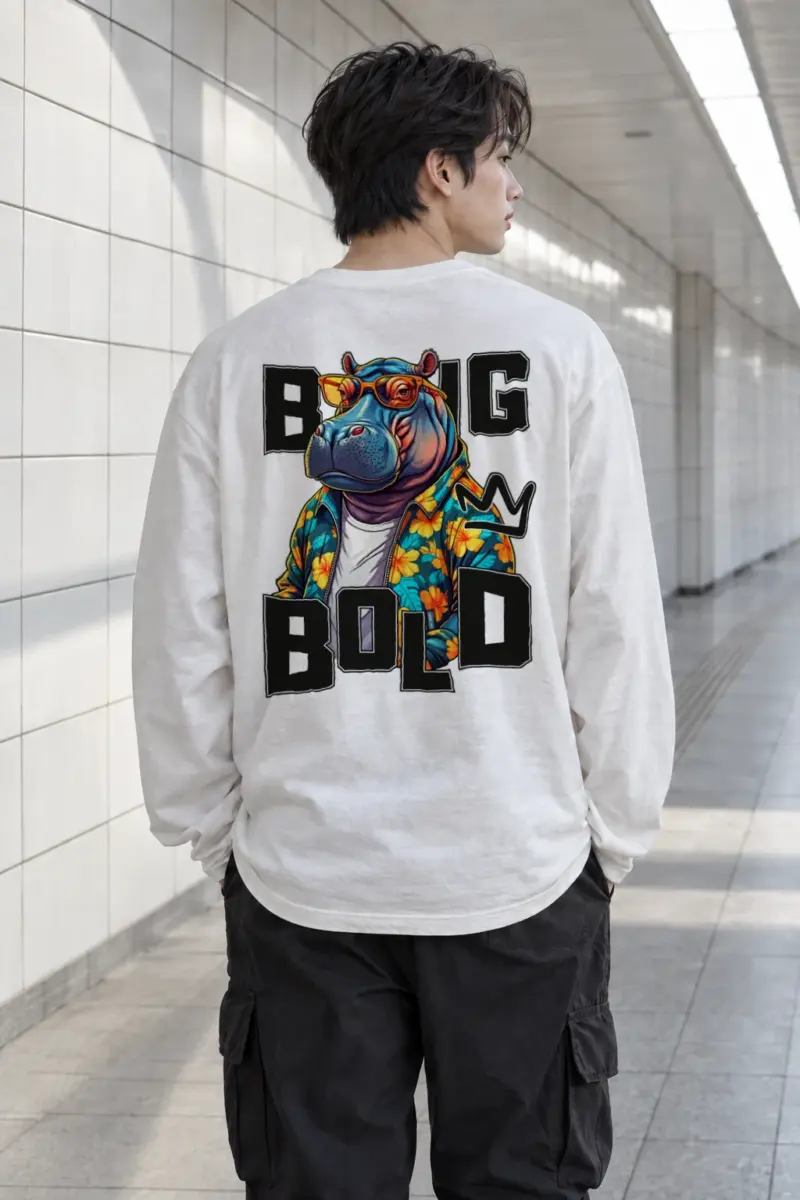 "Big M Bold" Unisex Longsleeve T-shirt | Gildan 2400