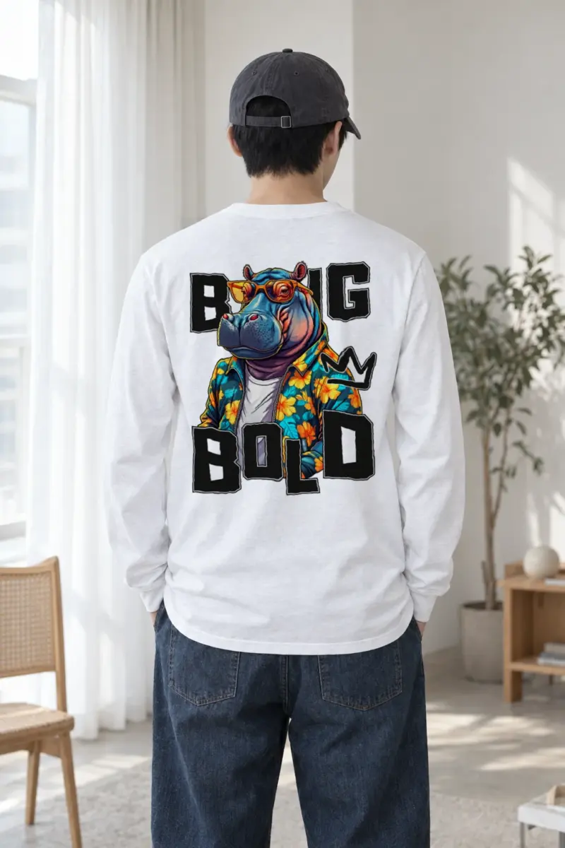 "Big M Bold" Unisex Longsleeve T-shirt | Gildan 2400